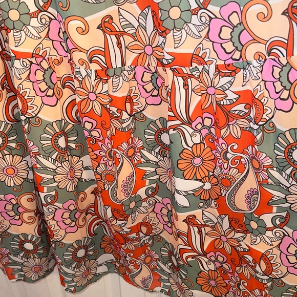 Pink Lily Multicolor Floral Long Sleeve Dress - Picture 3 of 6